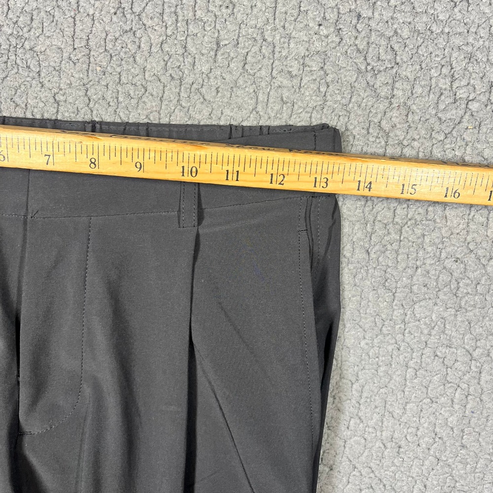 Vuori Villa Wide Leg Trousers Black Pleated Performance Pants VW4086 Womens XS - Picture 10 of 14